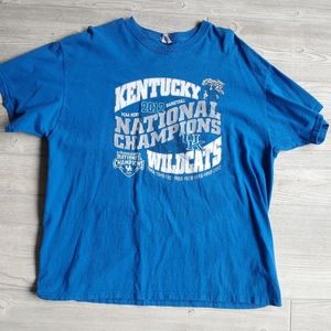 Kentucky Wildcats NCAA 2012 Tournament Champions New Orleans T-Shirt Size XL
